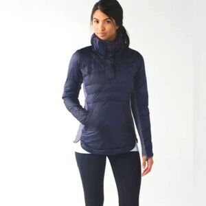 Lululemon Down For a Run black grape pullover